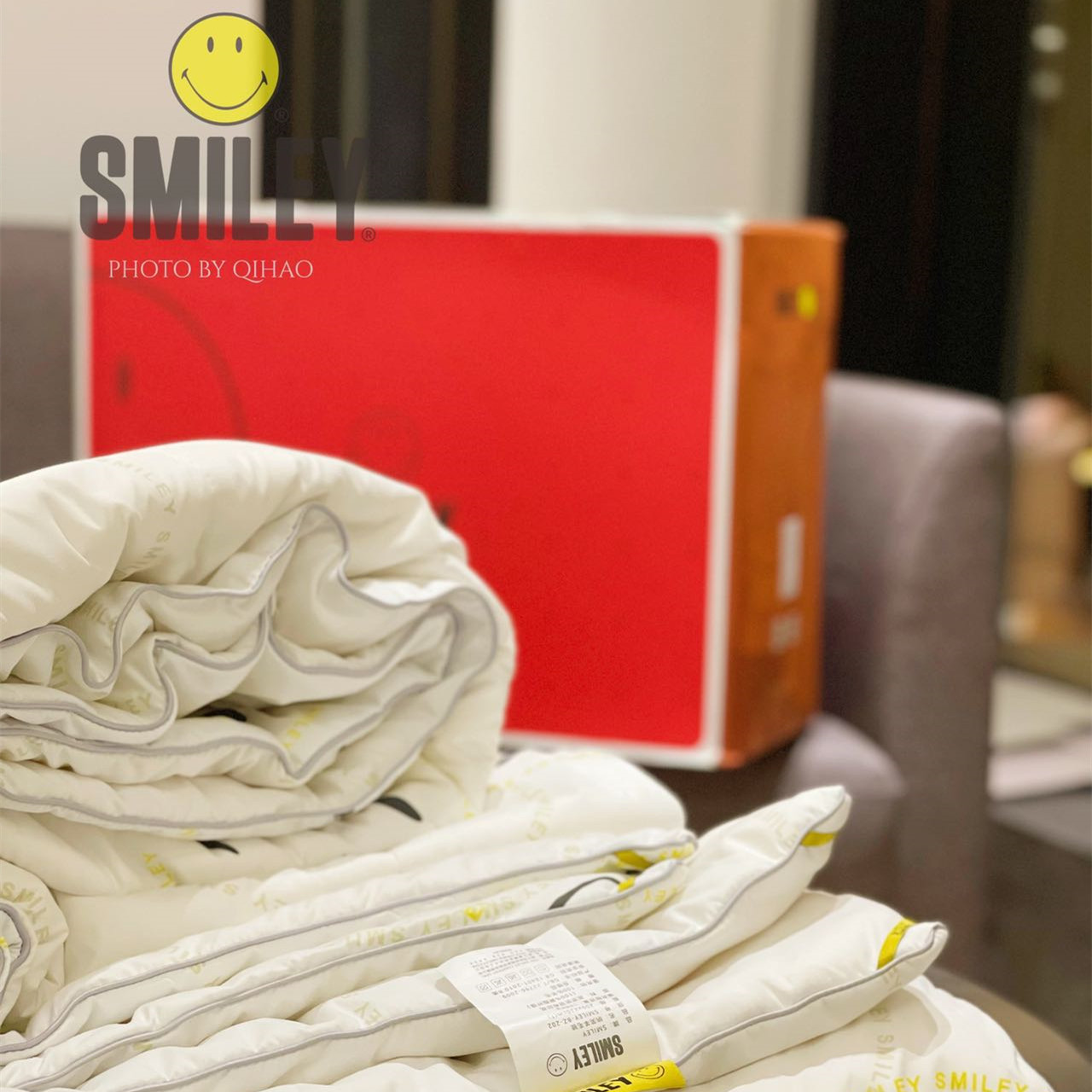 法國(guó)SMILEY100%羊毛被